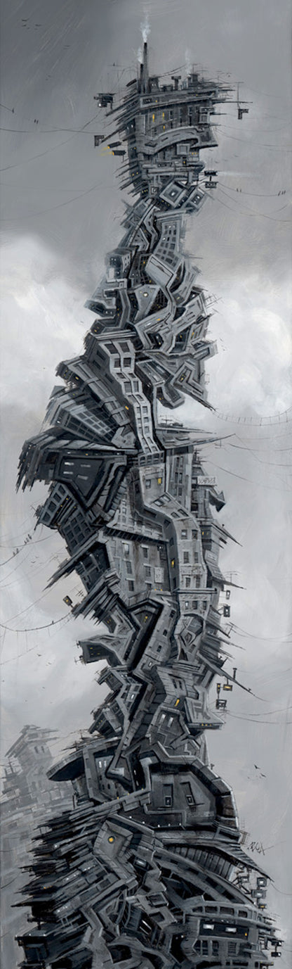 Urban City Art Print by artist Justin BUA