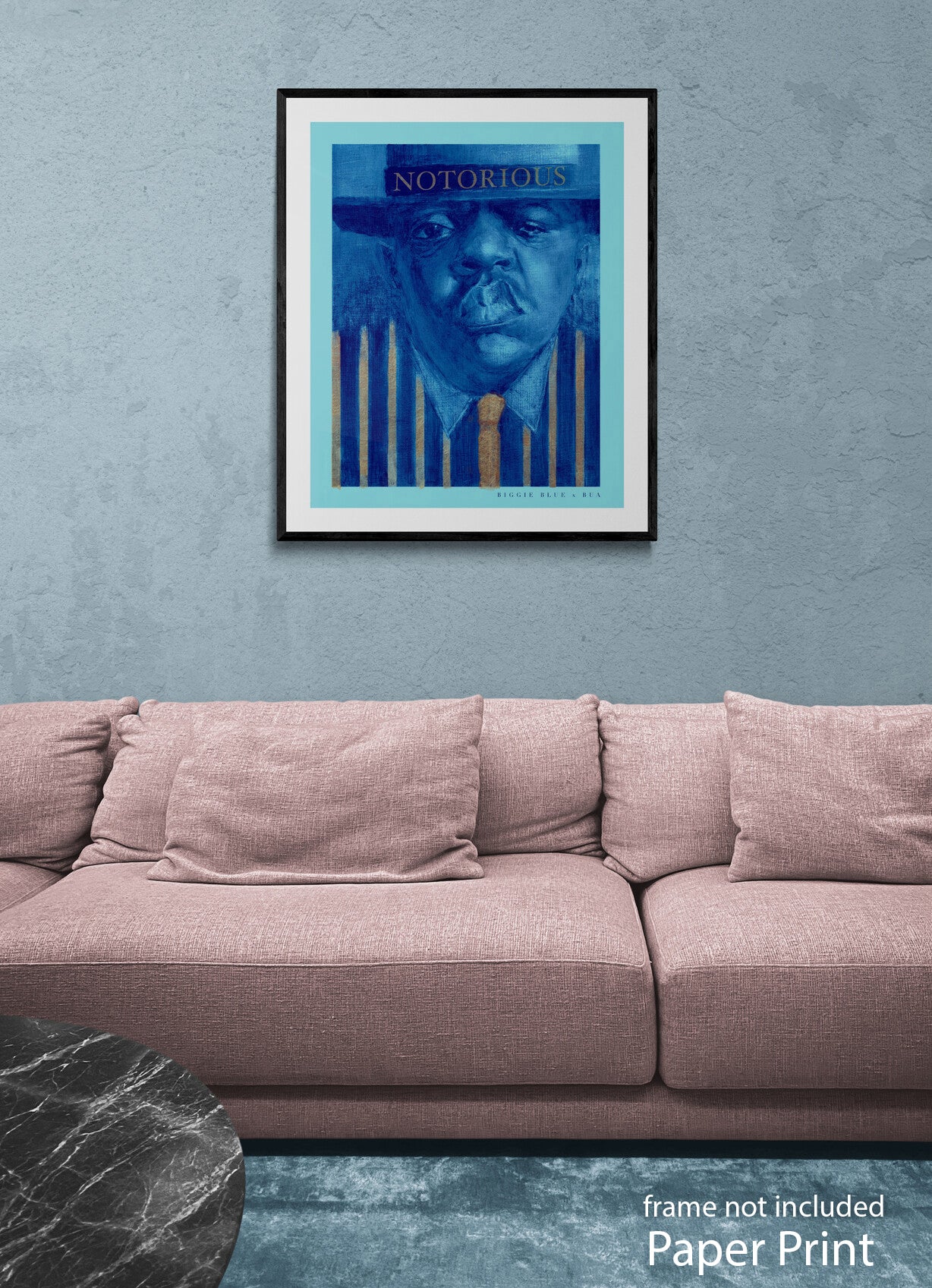 The Notorious B.I.G. Art print by urban artist Justin BUA