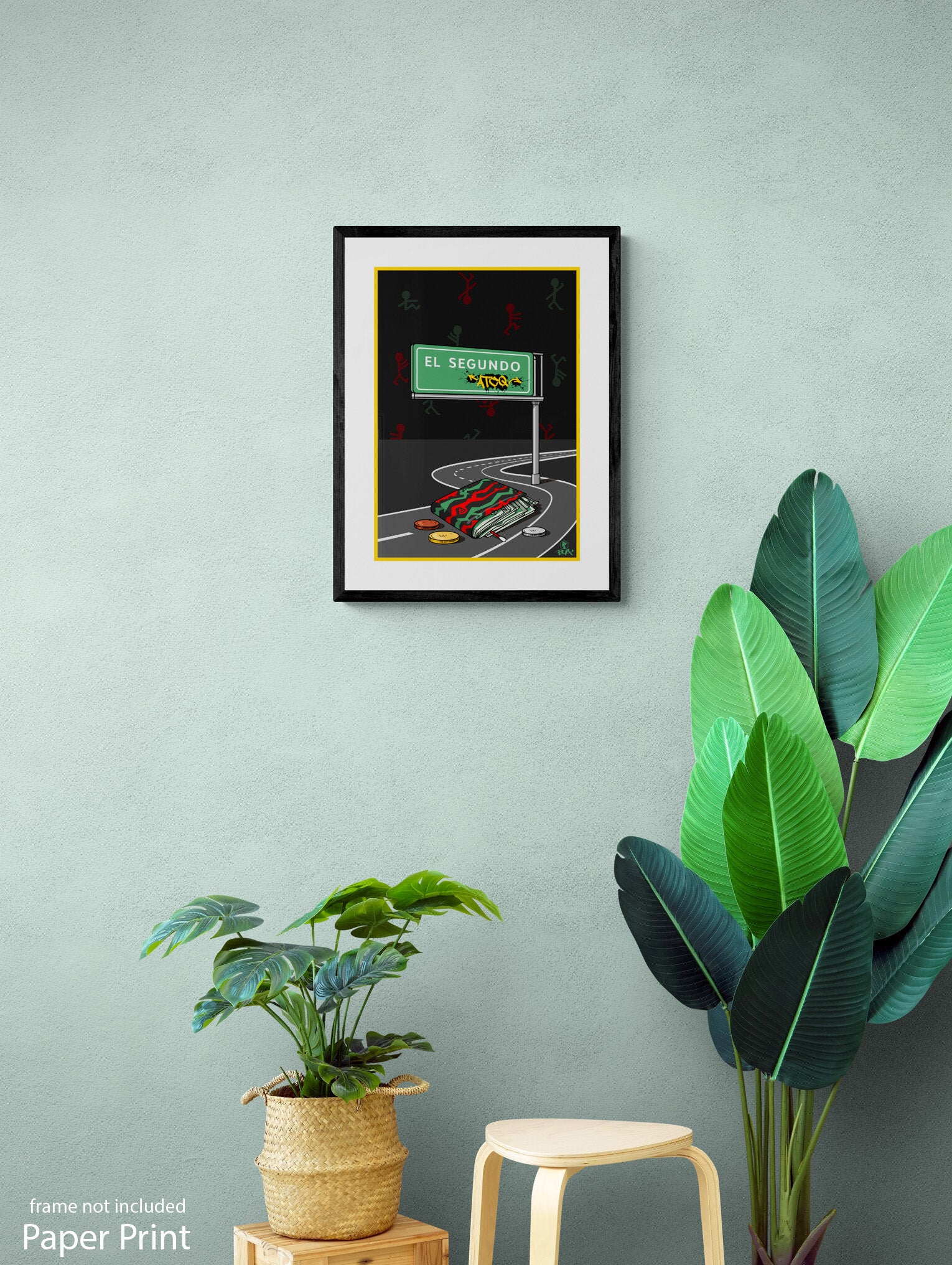 A Tribe Called Quest Wall Art Print on canvas by urban artist Justin BUA 
