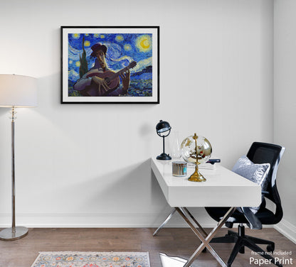 Van Gogh style paper Wall Art by artist Justin BUA 