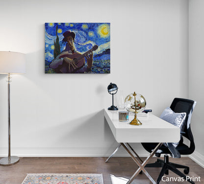 Van Gogh style canvas Wall Art by artist Justin BUA