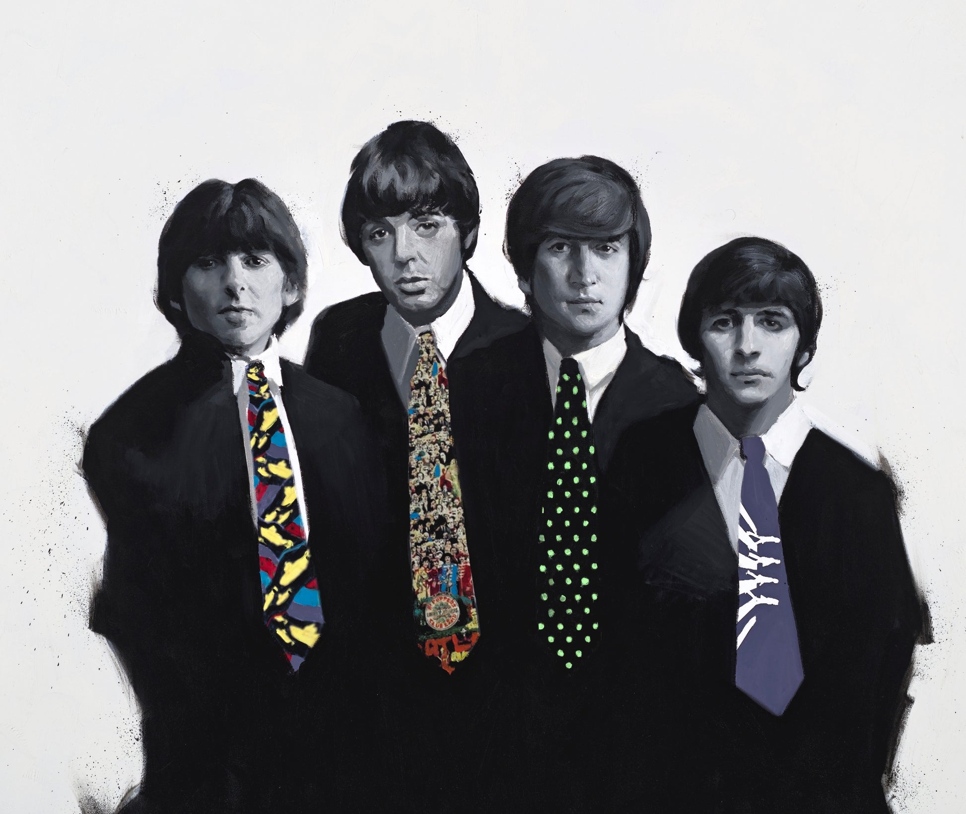 Beatles wall art by artist Justin BUA