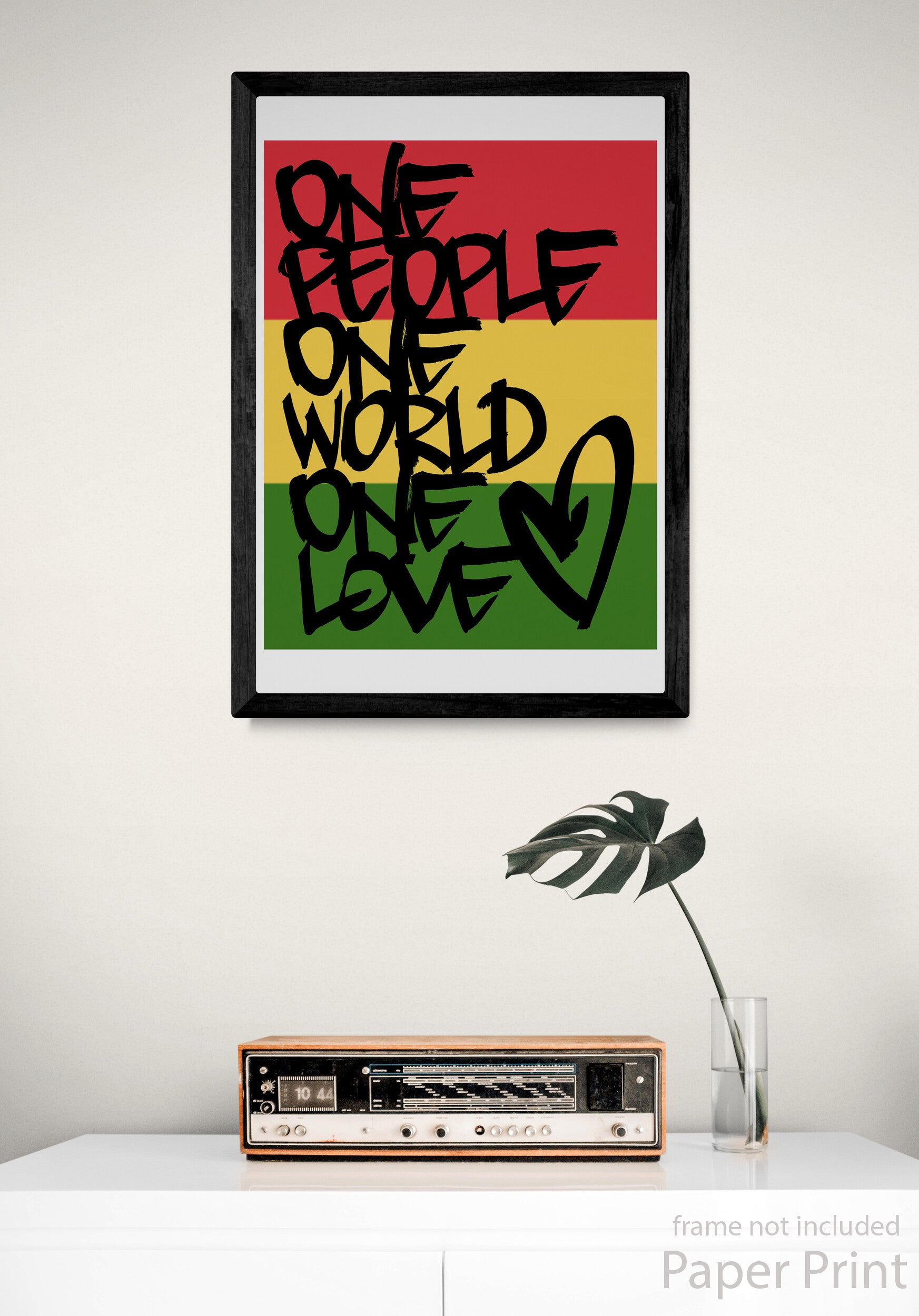 One Love Poster by artist Justin BUA
