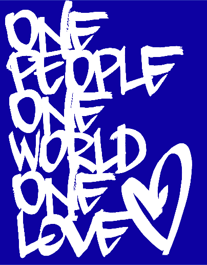 One Love Poster by artist Justin BUA