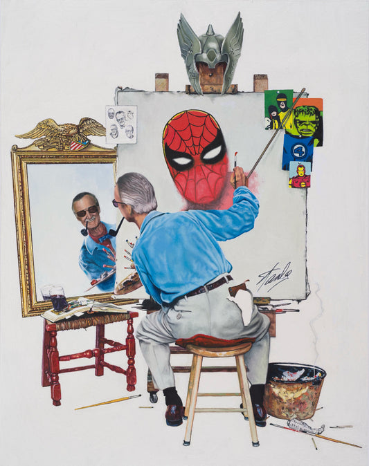 Stan Lee tribute art Print by artist Justin Bua